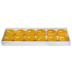Yellow Beeswax Tealights: 12PK Yellow Beeswax Tealights: 12PK