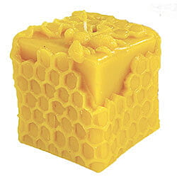 Beeswax Candle: Cube Bee