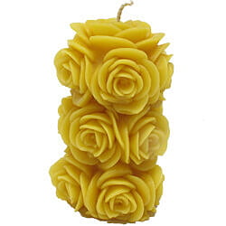 Beeswax Candle: Fading Rose