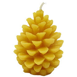 Beeswax Candle: Med. Pinecone