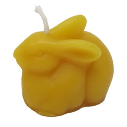 Beeswax Candle: Rabbit Beeswax Candle: Rabbit