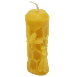 Beeswax Candle: Honeycomb Beeswax Candle: Honeycomb