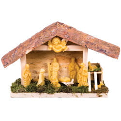 Nativity Scene Beeswax Candles