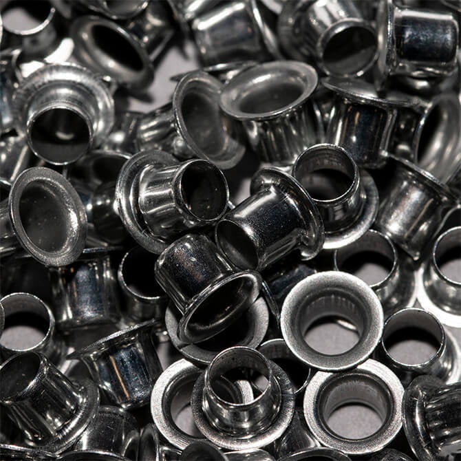 Zinc Metal Eyelets: Various Quantities