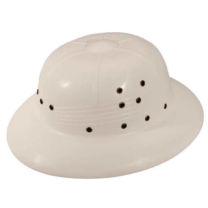 White Plastic Sun Helmet