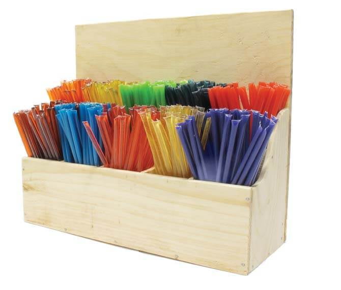Wood Display Box of 500 Straws Wood Display Box of 500 Straws