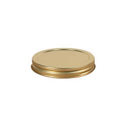 89mm Gold Metal Cap w/Liner