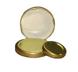 43mm Gold Cap for Hex Jars
