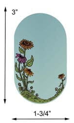 Harvest Flowers: Small Oval