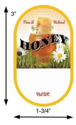 Honey Jar: Small Oval