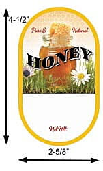 Honey Jar: Large Oval