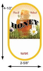 Honey Jar: Large Oval