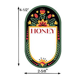 Large Oval Labels