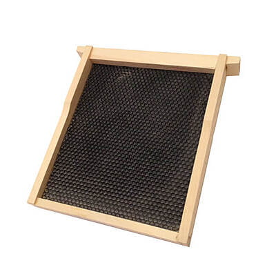 Nuc Half Frame: Black Hvy Wax Nuc Half Frame: Black Hvy Wax