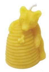 Beeswax Candle: Bear Climbing Beeswax Candle: Bear Climbing