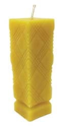 Beeswax Candle: Fancy Pillar Beeswax Candle: Fancy Pillar