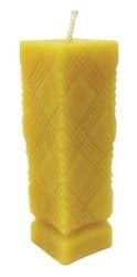 Beeswax Candle: Fancy Pillar