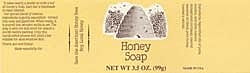 Country Honey Soap Label